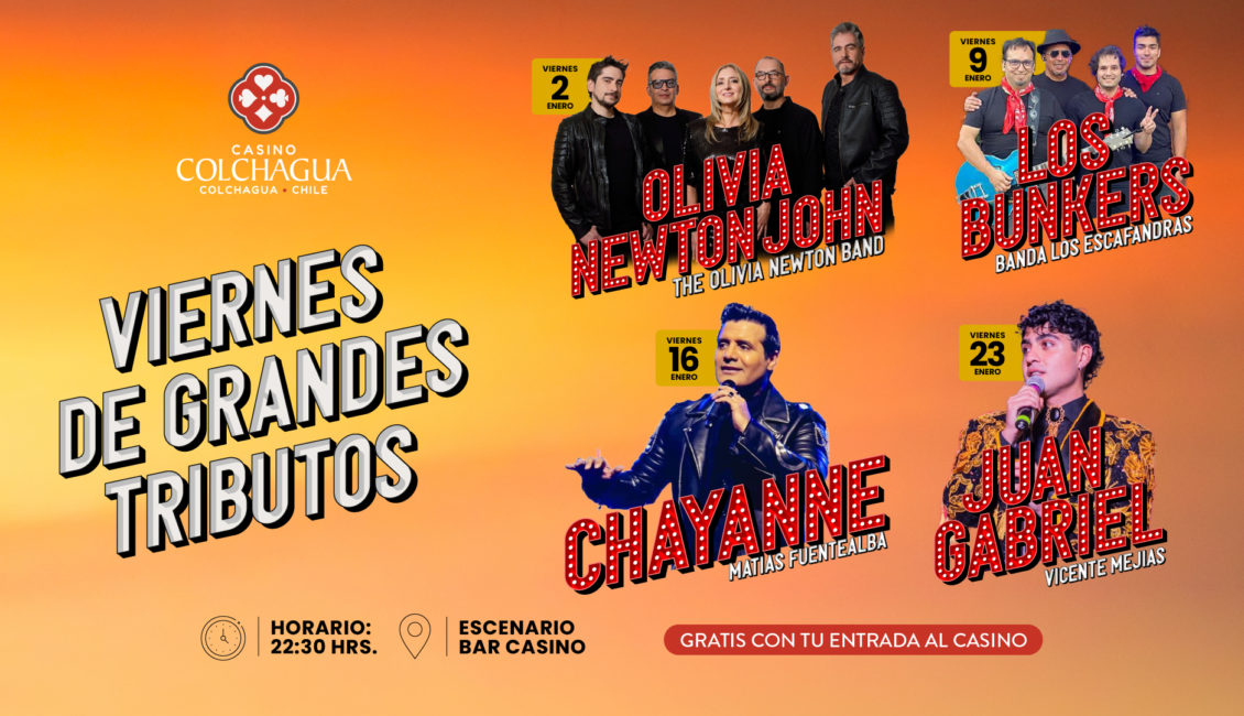Tributos de enero en casino colchagua