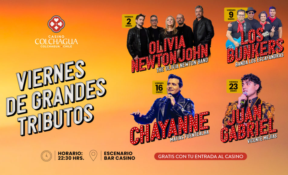 Tributos de enero en casino colchagua