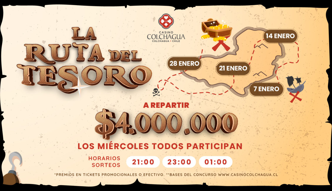 La ruta de el tesoro en casino colchagua